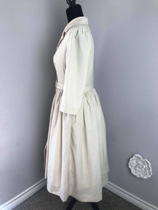 Kathy Dress in linen cream - Shop women style vintage, Audrey Hepburn jackets online -Christine
