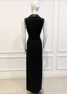 Hellen Gown in solid black - Shop women style vintage, Audrey Hepburn jackets online -Christine