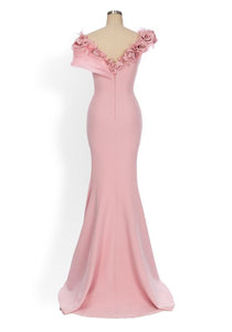 Mulan Gown in Pink - Shop women style vintage, Audrey Hepburn jackets online -Christine