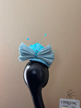 Load image into Gallery viewer, Turquoise Rhinestone flower teardrop hat
