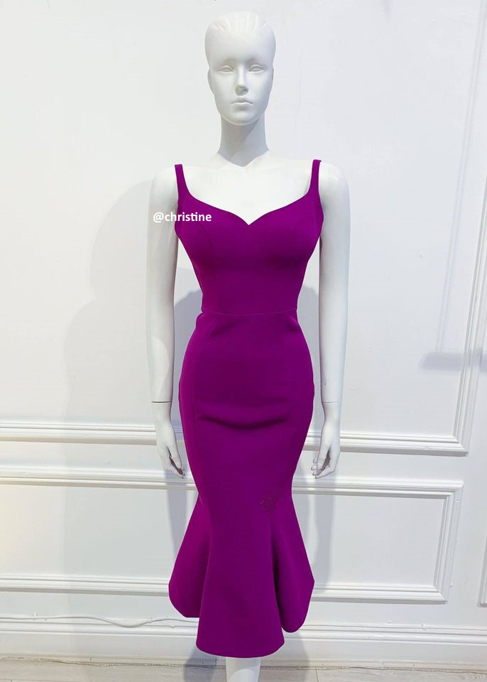 Licia dress in purple
