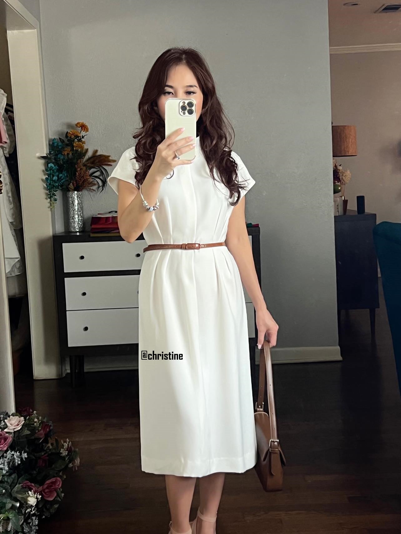 Irina dress in white