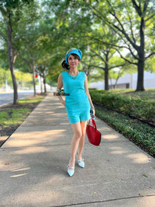 Jackie jumpsuit in Turquoise