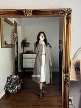 Load image into Gallery viewer, Irina Fall Coat in Hounds Tooths Brown
