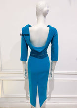 Load image into Gallery viewer, Karen dress in Royal Blue and Teal
