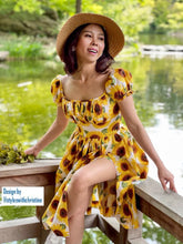 Load image into Gallery viewer, Suri Dress in Sunflowers Print
