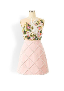 Candie dress in baby pink