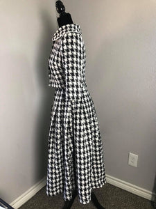 Lisa Collar suit in Tweed plaid patterns - Shop women style vintage, Audrey Hepburn jackets online -Christine