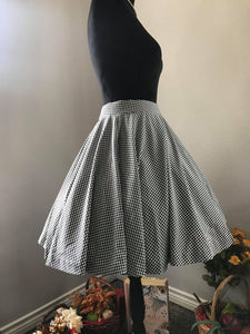 Lolita skirt Black Checkered Gingham XS, S, M - Shop women style vintage, Audrey Hepburn jackets online -Christine