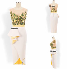 Load image into Gallery viewer, Eva dress in White Embroidered and Beads
