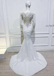 Diana Gown in solid white - Shop women style vintage, Audrey Hepburn jackets online -Christine