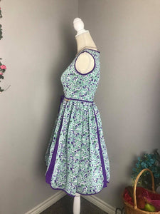 Lobell Dress in Bloom flower silk cotton - Shop women style vintage, Audrey Hepburn jackets online -Christine