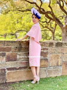 Susana dress in pink matching cape