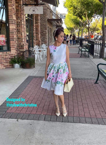 Audrey Dress in Rose Bloom Taffeta - Shop women style vintage, Audrey Hepburn jackets online -Christine
