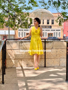 Lucy Dress in Yellow
