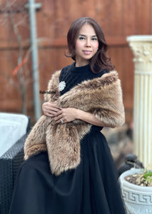Capes in fur brown