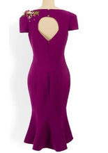 Load image into Gallery viewer, Natasha dress in Purple - Shop women style vintage, Audrey Hepburn jackets online -Christine
