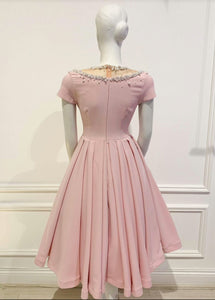 Lolita Dress in Solid Pink - Shop women style vintage, Audrey Hepburn jackets online -Christine