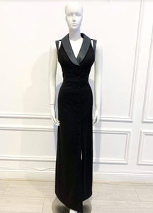 Hellen Gown in solid black - Shop women style vintage, Audrey Hepburn jackets online -Christine