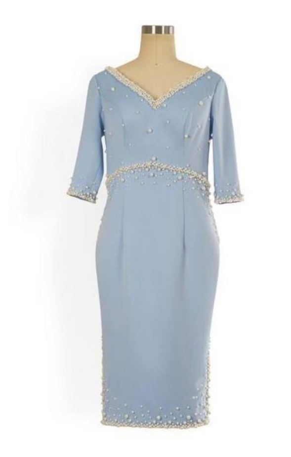Jenny dress in Powder Blue - Shop women style vintage, Audrey Hepburn jackets online -Christine