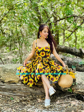 Load image into Gallery viewer, Suria dress in sunflower printed
