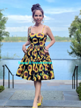 Load image into Gallery viewer, Suria dress in sunflower printed
