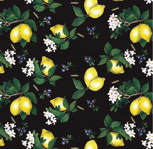 Julie skirt matching top in Lemon Print cotton - Shop women style vintage, Audrey Hepburn jackets online -Christine