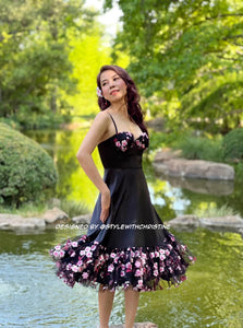 Natalia dress cherry flowers