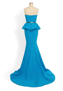 Lazona Gown in Blue - Shop women style vintage, Audrey Hepburn jackets online -Christine