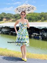 Load image into Gallery viewer, Julie skirt matching top in Lemon Print
