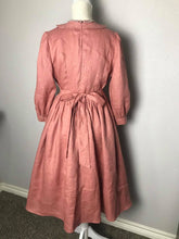 Load image into Gallery viewer, Ariel Dress in Cherry Coral Pink Linen - Shop women style vintage, Audrey Hepburn jackets online -Christine
