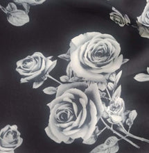 Load image into Gallery viewer, Abi Dress in white Rose silk - Shop women style vintage, Audrey Hepburn jackets online -Christine
