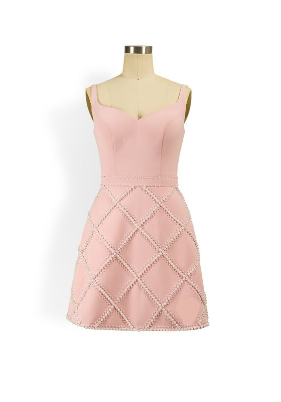 Candy dress in baby pink