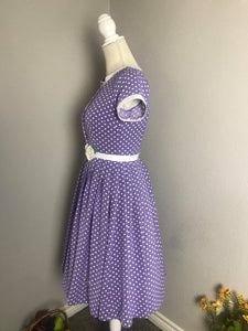 Layla Dress in Polka Dots size S - Shop women style vintage, Audrey Hepburn jackets online -Christine