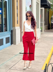 Lily set pants with white top