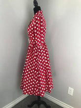 Load image into Gallery viewer, Kathy Dress in Red White Polka Dots size M - Shop women style vintage, Audrey Hepburn jackets online -Christine
